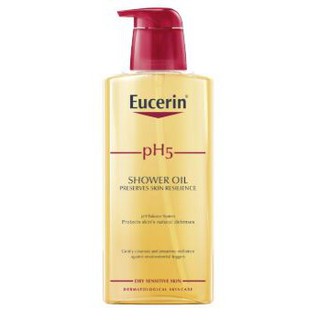 🔥หมดอายุ11/22 แท้100%🔥Eucerin pH5 shower oil สูตรสำหรับผิวแห้งมาก บอบบาง แพ้ง่าย 200 ml &amp; 400 ml