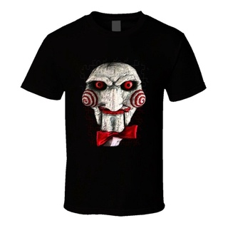 [COD]พร้อมส่ง เสื้อยืดแขนสั้น คอกลม ผ้าฝ้าย 100% พิมพ์ลาย Saw Jigsaw Horror Torture หลากสี แฟชั่นฤดูร้อน สําหรับผู้ชายS-