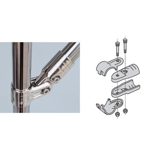 ข้อต่อเหล็กชุบนิกเกิ้ล nickel joint for pipe dia28 ข้อต่อสำหรับท่อขนาด 28มิล ข้อต่อ DIY ข้อต่อเหล็กสีเงิน