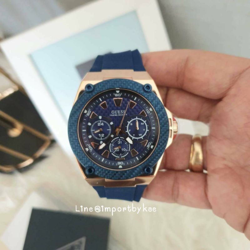 นาฬิกาชาย GUESS Legacy Quartz Blue Dial Men's Watch 🇺🇸