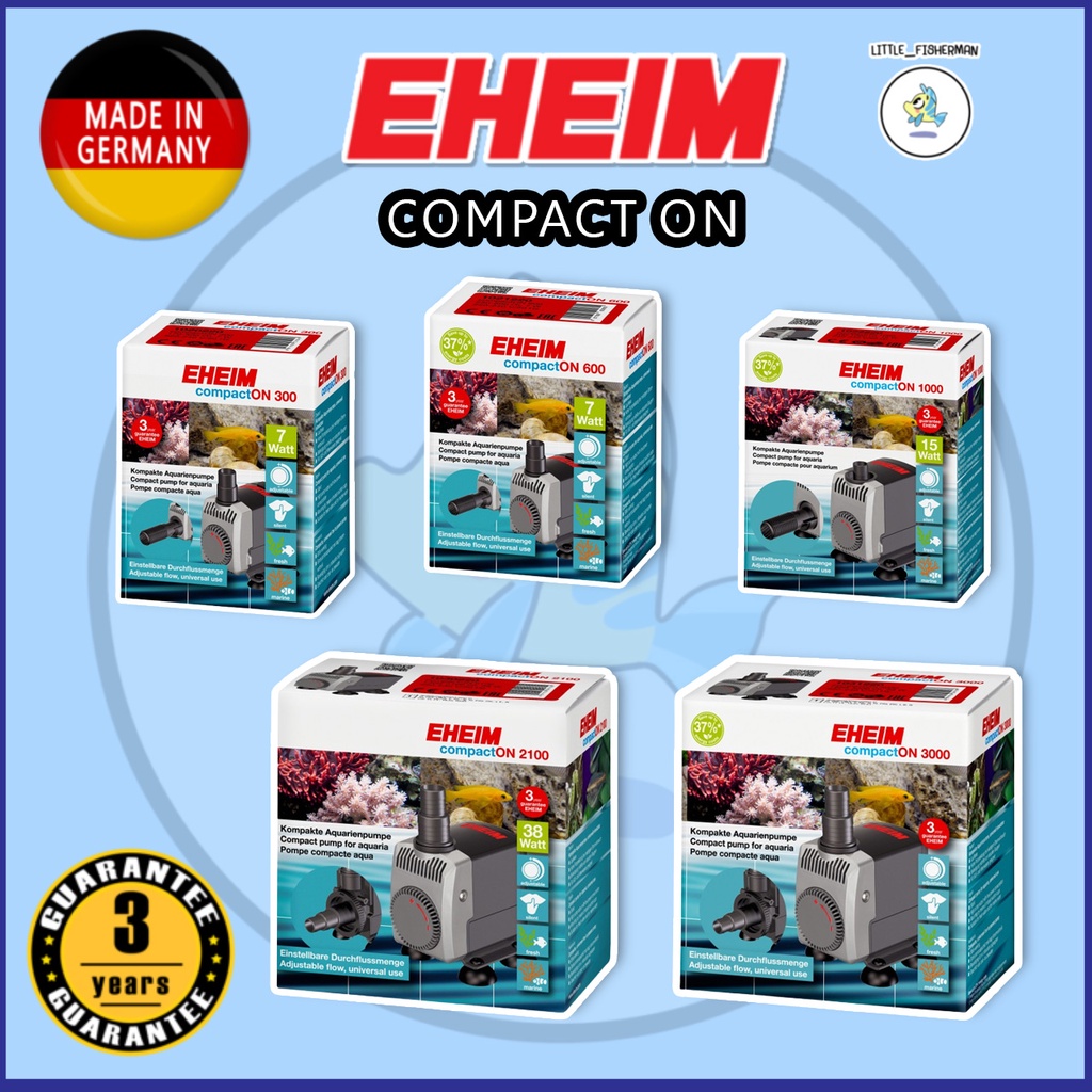EHEIM CompactON ปั้มน้ำคุณภาพจากเยอรมัน ขนาดเล็ก น้ำแรง เงียบ ทนทาน Compact ON รับประกัน 3ปี