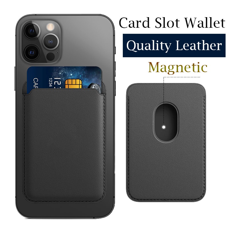 ♦MagSafe Case for iPhone 12 Pro Max Magnetic Wallet Card Pocket Capa for IPhone 12 Mini Phone Leather Magnetic Card Slot