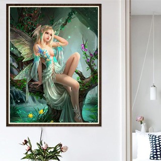 Diy angel beauty diamond painting / cross stitch / bedroom living room / wall stickers wall painting decoration