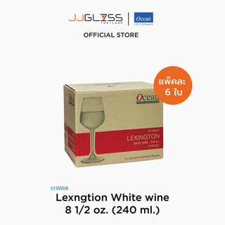 JJGLASS - (Ocean) 1019W08 Lexngtion - แก้วไวน์ขาว ไวน์แดง เล็กซิงชัน โอเชี่ยนกลาส White wine by Ocean Glass Lexngtion White wine 8 1/2 oz. (240 ml.) 1 กล่อง บรรจุ 6 ใบ