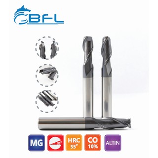 CARBIDE END MILL FLAT 2FLUTES 55HRC  คาร์ไบด์เอนมิล 2ฟันสำหรับงานเหล็กเกรด 55HRC 10/12/14/16/20MM