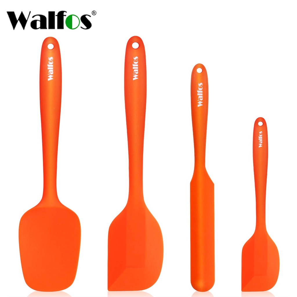 Walfos ที่ขูดซิลิโคน 600oF ทนความร้อน พร้อมแกนเหล็ก ทนทาน และชิ้นเดียว ไร้รอยต่อ