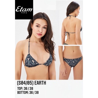 Etam bikini set ชุดว่ายน้ำ บิกินี่ แบรนด์เอแตม (S04-05) swimming wear แบรนด์เนม Brandname ของแท้ ต่างประเทศ พร้อมส่ง