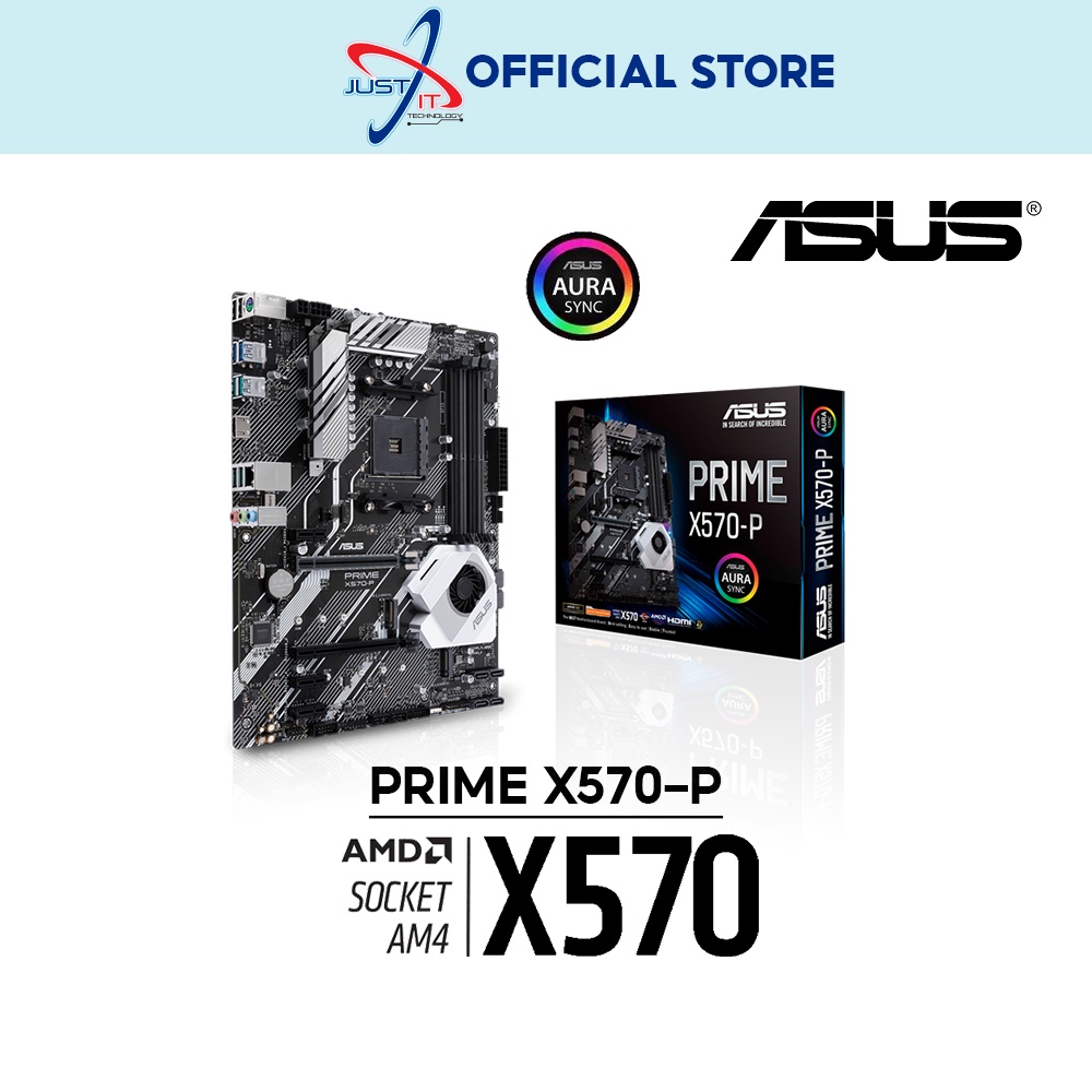 ASUS PRIME X570-P AM4 Gaming เมนบอร์ด Combo Deal AMD R5-53600 / 5600G / 5600X / R7-5700G / 5800X / R
