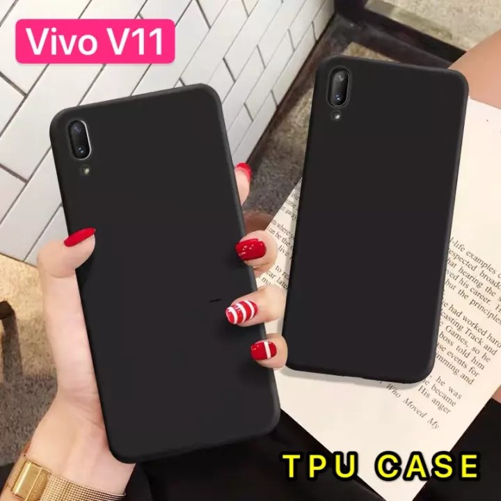 [ส่งจากไทย] Case Vivo V11 เคสโทรศัพท์วีโว่ เคสนิ่ม tpu เคสสีดํา