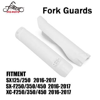 JFG moto Front Fork Cover Guard for KTM SX125 250 SX-F250 350 450 XC-F250 350 450 2016-2017 Dirt Bike motocross motorcycle