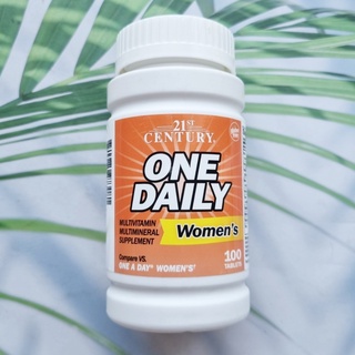 80% OFF ราคา Sale!!! EXP:04/23 One Daily, Womens 100 Tablets (21st Century) วิตามินรวมและแร่ธาตุ 21 ชนิด สำหรับผู้หญิง