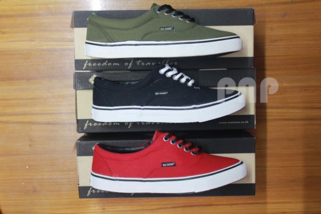ผ้าใบ รองเท้า V4 มาแชร์ Mashare ทรงคล้ายแวน ออเท็นติค - เนวี่ Authentic - Navy เก็บปลายทาง 37-44