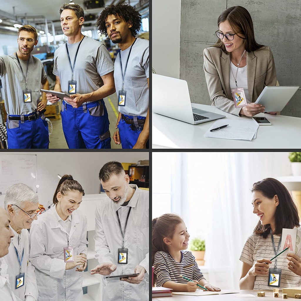 สายคล้องคอ ไนล่อน ทนทาน พร้อมตะขอ J โลหะสเตนเลส สําหรับป้ายชื่อ ID พวงกุญแจ บัตรเข้า 2 ชิ้น - รูปที่ 3