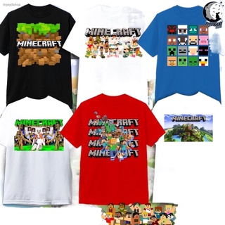 สินค้าเฉพาะจุดเสื้อยืด minecraft มายคราฟ เสื้อยืดลายการ์ตูน เสื้อยืดแอนิเมะ Anime เด็ก และ ผู้ใหญ่