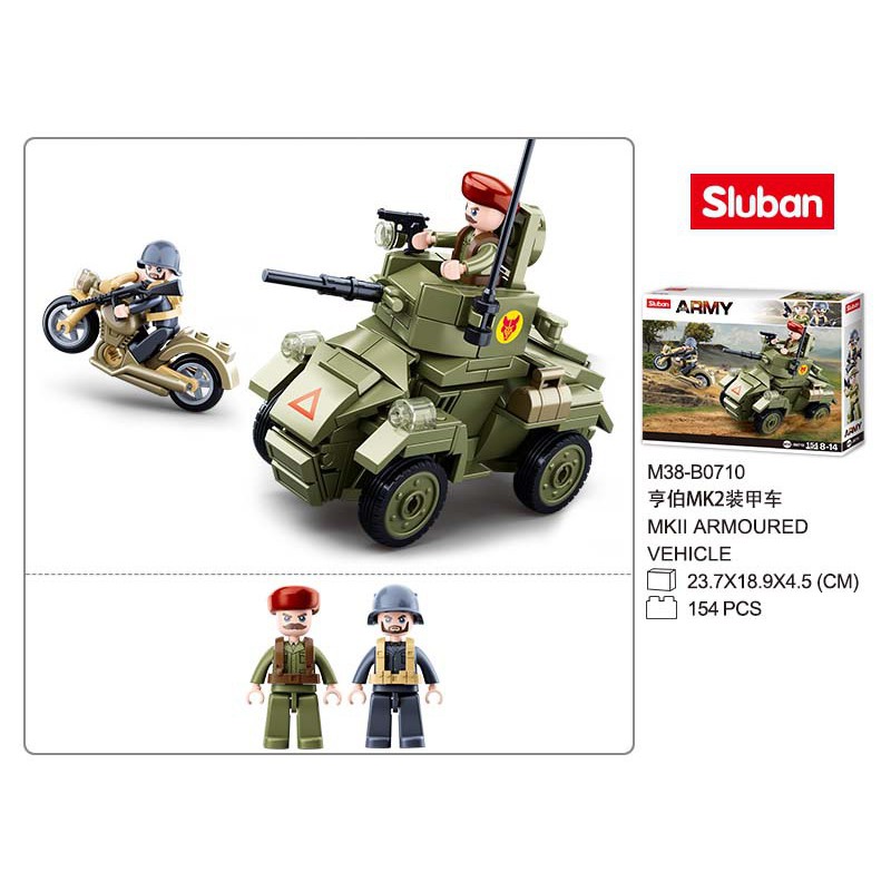 ProudNada Toys ของเล่นเด็ก ตัวต่อ รถถัง ทหาร Sluban ARMY 154 PCS B0710 - รูปที่ 2