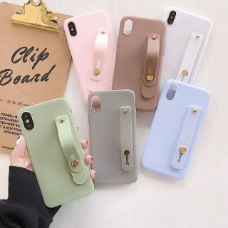 เคสมือถือนุ่ม + สายคล้องมือ ป้องกันรอย สำหรับ Samsung S6 S7 Edge S8 S9 Plus J3 J5 J7 Pro 2016 A3 A5 A7 2017