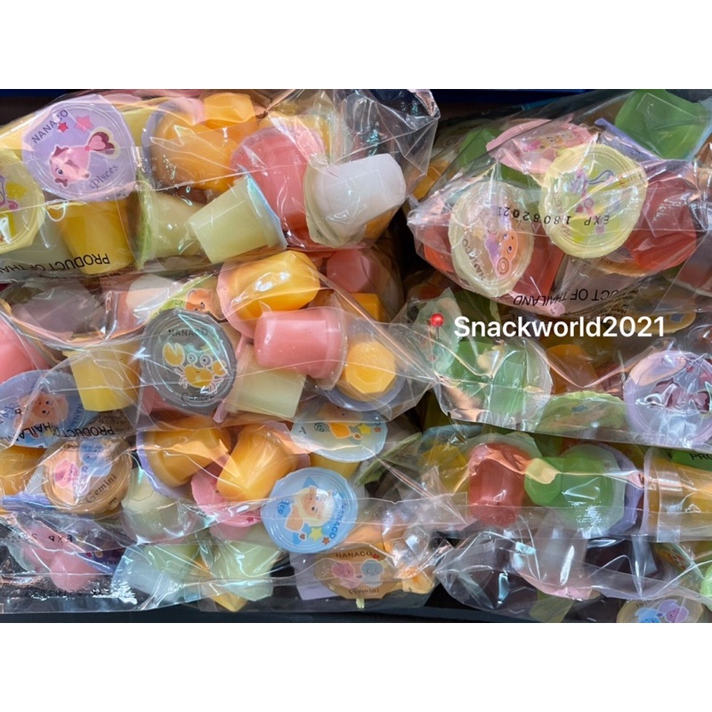 Nanaco นานาโกะ มินิพุดดิ้ง/เยลลี่ ผลไม้ผสมวุ้นมะพร้าว 60-100 ถ้วย✨