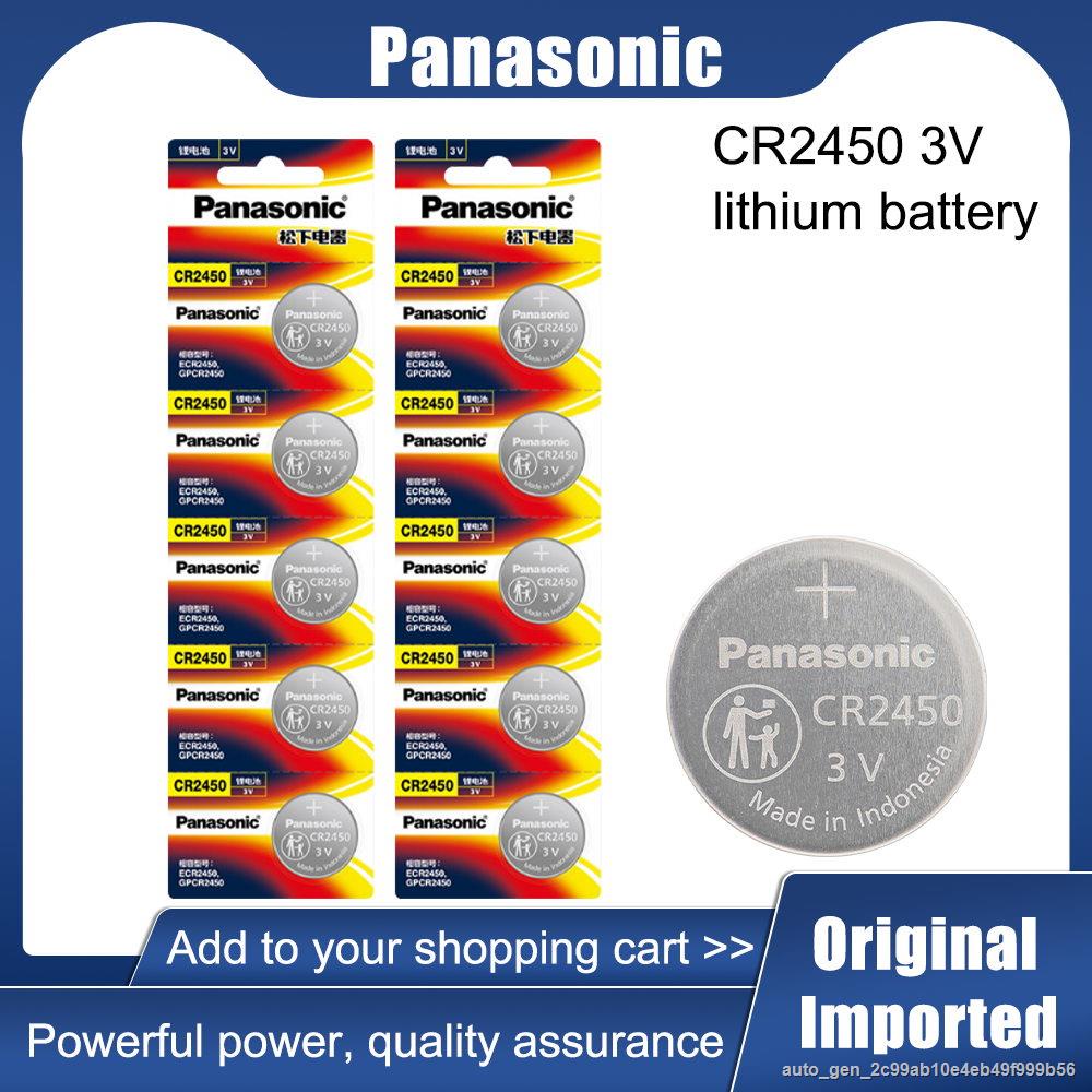 100 al panasonic cr2450 cr 2450 2450 br2450 kcr2450 button coin cells