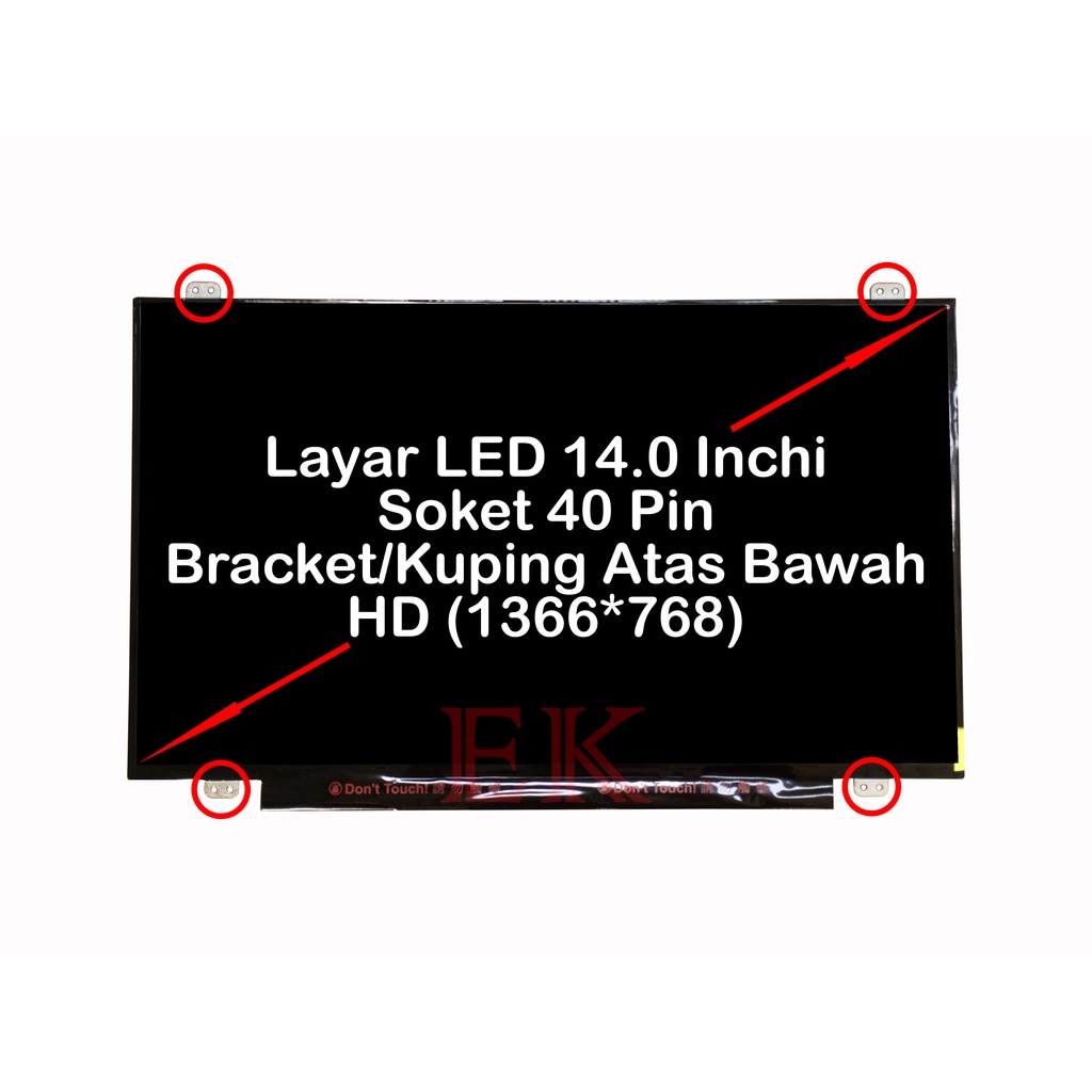 Layar Asus A46 N46 K46 S46 A46C K46CM K46CB S46CM Series แล็ปท็อปหน้าจอ LCD