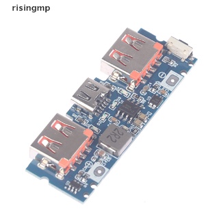 [risingmp] บอร์ดชาร์จแบตเตอรี่ลิเธียม LED USB คู่ 5V 2.4A Micro Type-C USB ♨ขายดี