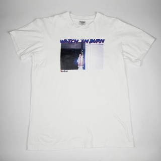 MEAN STREET Watchem Burn T-Shirt สีขาว size S-XL หายาก Streetwear