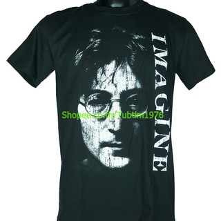 เสื้อวง John Lennon เสื้อยืดวงดนตรีร็อค เสื้อวินเทจ จอห์น เลนนอน JLN1500