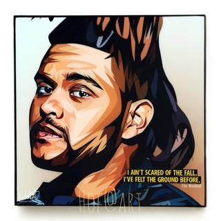 The Weeknd เดอะ วีคเอนด์ นักร้อง นักแต่งเพลง รูปภาพ​ติดผนัง pop art กรอบรูป แต่งบ้าน ของขวัญ ของสะสม รูปภาพ