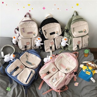 🍓กระเป๋าเป้ใบใหญ่กันน้ำ Ichi backpack แถมพวงกุญแจเป็ด1ตัว🦆ให้ทุกใบ! ใบใหญ่ช่องเยอะมากก