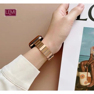 สาย นาฬิกา smart Watch 7 watch 6 สาย 38 40 42 44 41mm 45mm  สาย Watch สายเหล็ก สายสำหรับแอปเปิ้ลวอช Parisเงิน watch 7