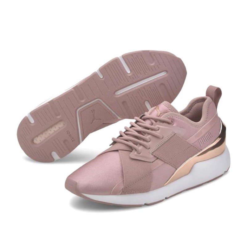 เบอร์ 37 PUMA Muse X-2 Metallic รองเท้าลำลองผู้หญิง