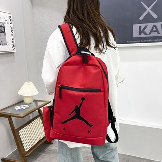 Jordan สุดแฟชั่นเกาหลีกันน้ำผู้ชายสบายๆกระเป๋าเป้สะพายหลังกระเป๋านักเรียนมัธยมแฟชั่นกีฬาเดินทางกระเป๋าเป้สะพายหลังน้
