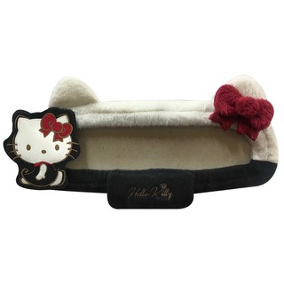 ลิขสิทธิ์แท้ เฮลโล คิตตี้ ที่หุ้มกระจกมองหลังรถยนต์ สีขาวดำ Hello Kitty Rear View Mirror Cover Black,White