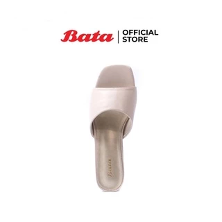 Bata บาจา รรองเท้าส้นสูงแบบสวม เสริมส้น สวมใส่ง่าย ดีไซน์เก๋ สูง 1.5 นิ้ว สำหรับผู้หญิง รุ่น Sinny สีเบจ 6618644