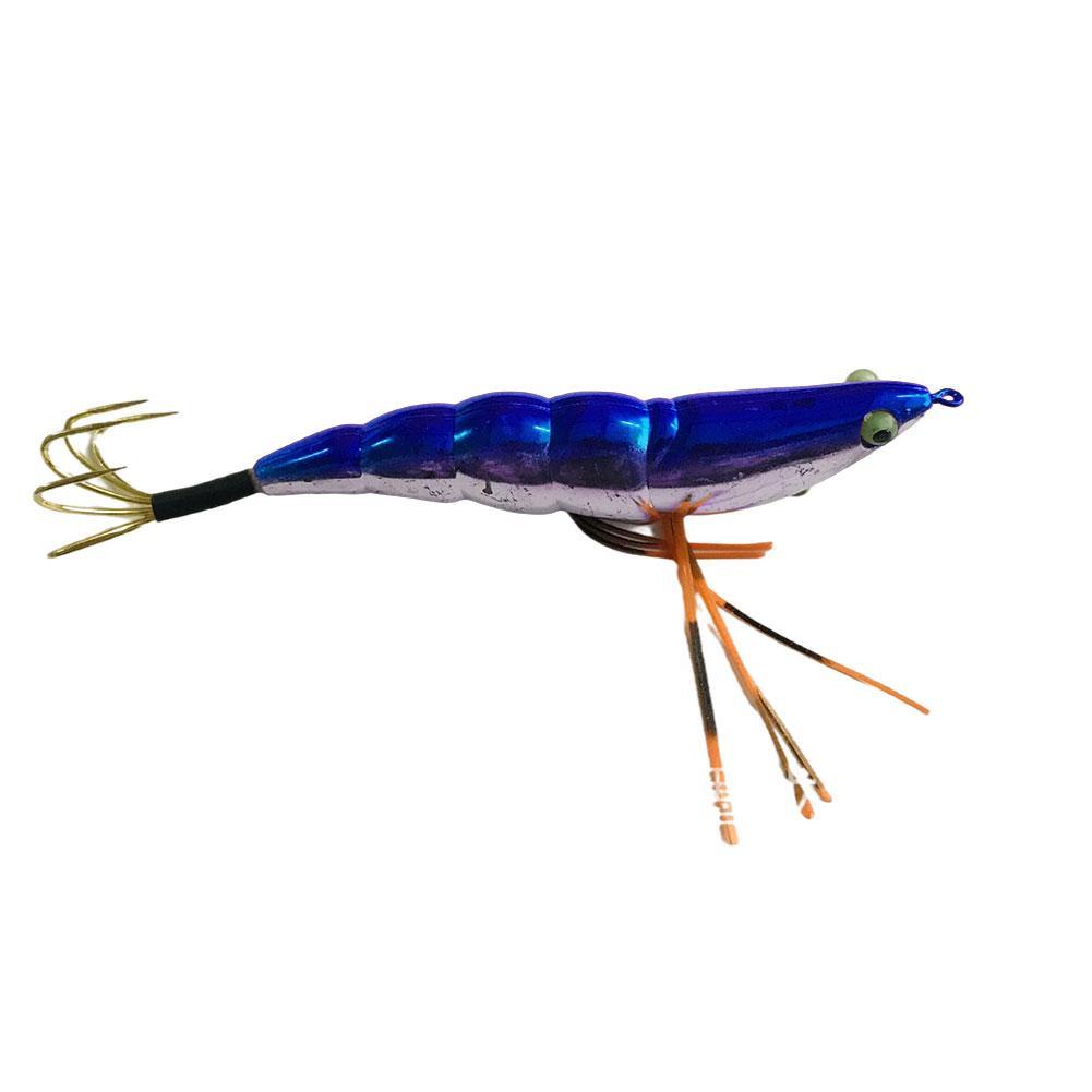 Wooden Shrimp Electroplating Bamboo Shrimp Noctilucent Luya Shrimp Gold Hook All Hook Five-claw A1B0 #8