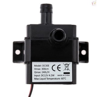 Anself เครื่องปั๊มน้ําพุ Dc12V 4.2W ไมโคร Brushless ขนาดเล็กกันน้ํา 300 ซม. สําหรับตู้ปลาพิพิธภัณฑ์สัตว์น้ํา