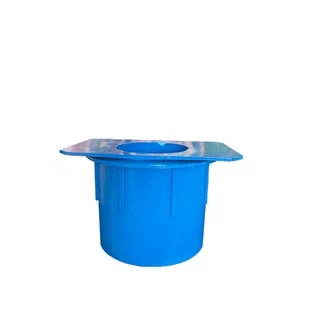 รูน้ำลงรุ่นพิเศษ PVC ข้อต่อรางน้ำฝน ตัวต่อรูน้ำลง สีฟ้า / สีน้ำตาล (บริการเก็บเงินปลายทาง)