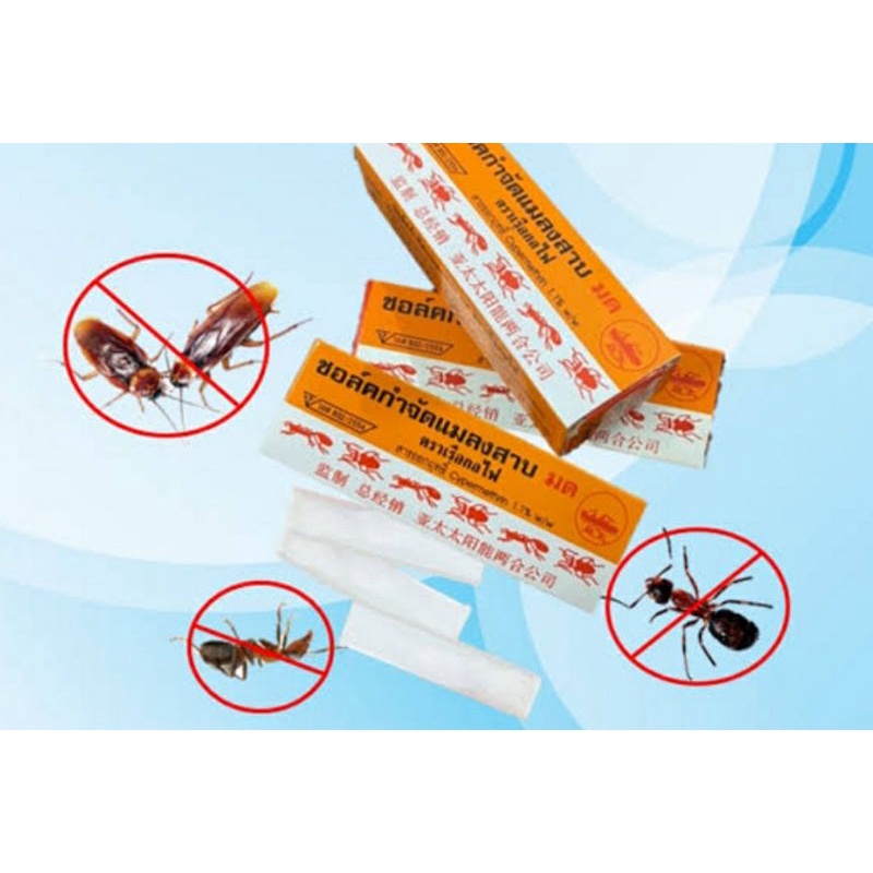 ชอล์คกำจัดมดเเละแมลงสาบ ขนาด 10 กรัม 