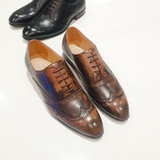 รองเท้าผู้ชาย Brogue brown shoes