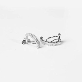 [ส่งด่วนฟรี]SWAN - Double Simple Clip ต่างหูคลิปหนีบเงินแท้ …