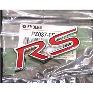 RS LOGO อาร์ เอส โลโก้ สีแดง ติดรถ ทั่วไป แท้ ศูนย์ ห้าง โตโยต้า ฮอนด้า ฟอร์ด FOR HONDA JAZZ FIT ราคาถูก ป้าย สติ๊กเกอร์