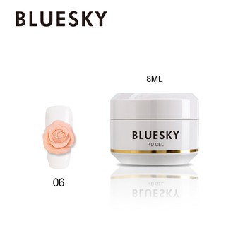 สีเจล เจลปั้น 4D Bluesky gel polish 4D gel 06 สีโอโรส