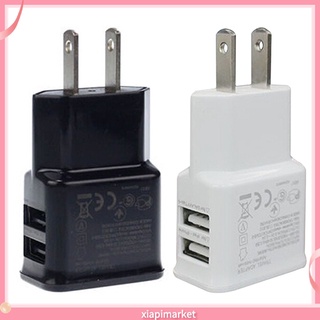 [XP] อะแดปเตอร์ชาร์จ USB 5V 2.1A พอร์ตคู่ ปลั๊ก US สําหรับ Samsung iPhone iPad iPod