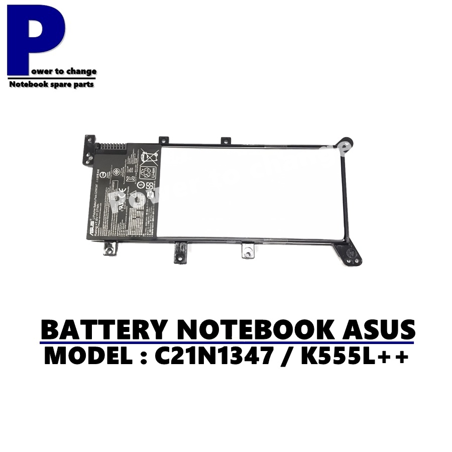 BATTERY NOTEBOOK ASUS C21N1347 K555L X555 X555LA X555LD X555LN++ ของแท้ / แบตเตอรี่โน๊ตบุ๊คเอซุส แท้