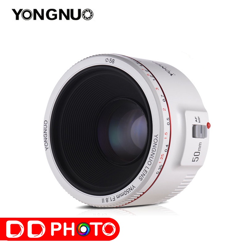 Yongnuo YN 50mm f1.8 II for Canon EF (White) ประกันศูนย์ในไทย