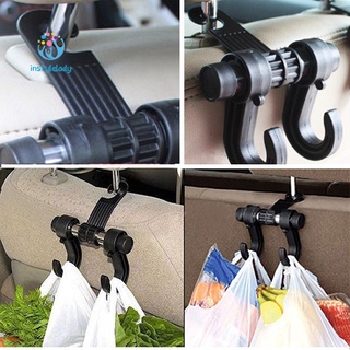 ✌Iy Car Back Seat Head Rest Double Hooks Shopping Bag Organizer Holder Hanger