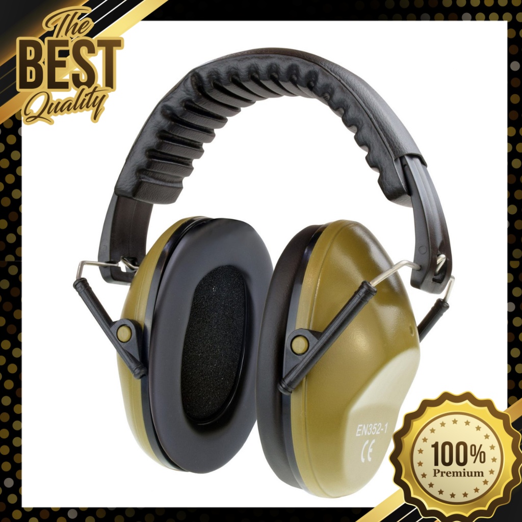 HERTZ EM-5005 EAR MUFF OD GREEN #ที่ครอบหูลดเสียง 27 dB NRR สีเขียวทหาร สำหรับฝึกซ้อมยิงปืน