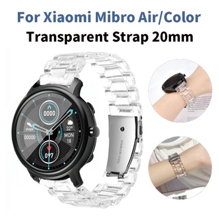 สาย สายนาฬิกา Xiaomi Mibro Air Mibro Color สายใสสำหรับนาฬิกา mi สี 20mm สายพลาสติก อุปกรณ์เสริมแฟชั่น สายลดราคา