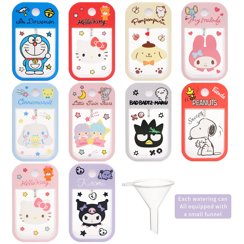 (ฟรีช่อง) ขวดสเปรย์น้ําหอมแอลกอฮอล์ เจลล้างมือ แบบพกพา ลายการ์ตูนน่ารัก ขนาด 45 มล.