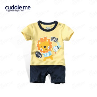 ชุดจั๊มสูทเด็ก แบรนด์แท้ Cuddle me ลายสิงโต สีเหลืองสลับดำ (เก็บเงินปลายทางได้)