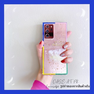 ส่งจากไทย เคสDIY ขอบสีรุ้ง Case Samsung S21ultra Note20 iphoneทุกรุ่น